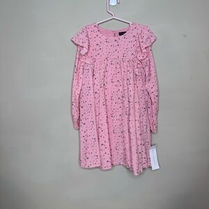 French Connection Pink Dotted Ruffle Dress size s=4/5